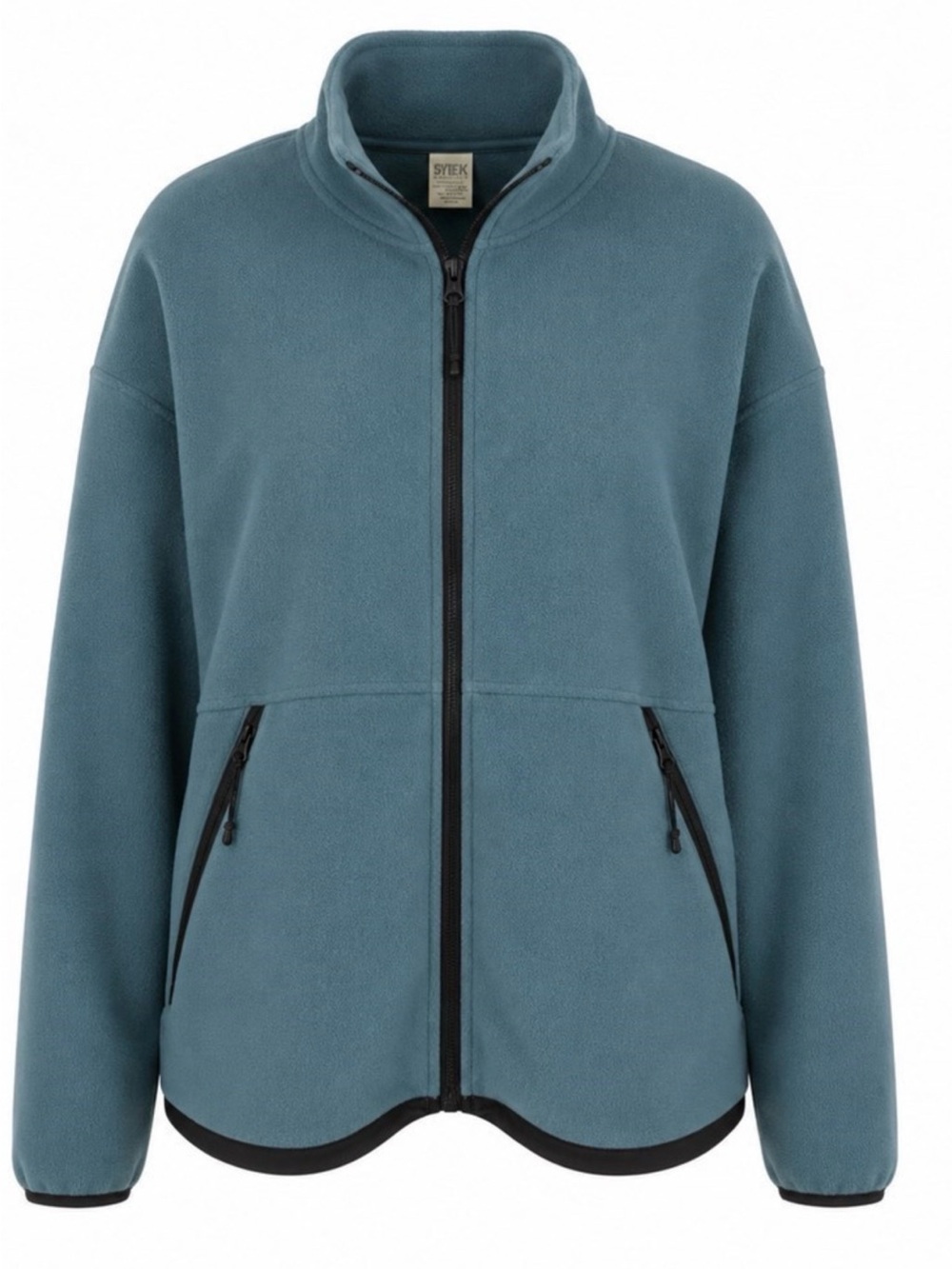 PINK Victoria's Secret Full-Zip Teddy Jacket Blue XL Pit 25-27, L 29” MRSP $60